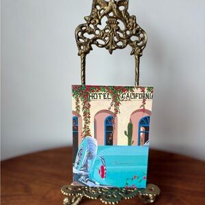 Vintage Gold Ornate Easel Stand